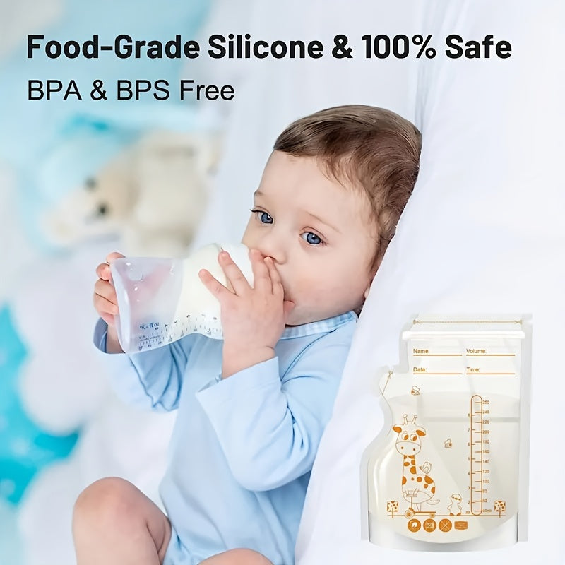 100pcs Breastmilk Storage Bags 8oz - BPA Free
