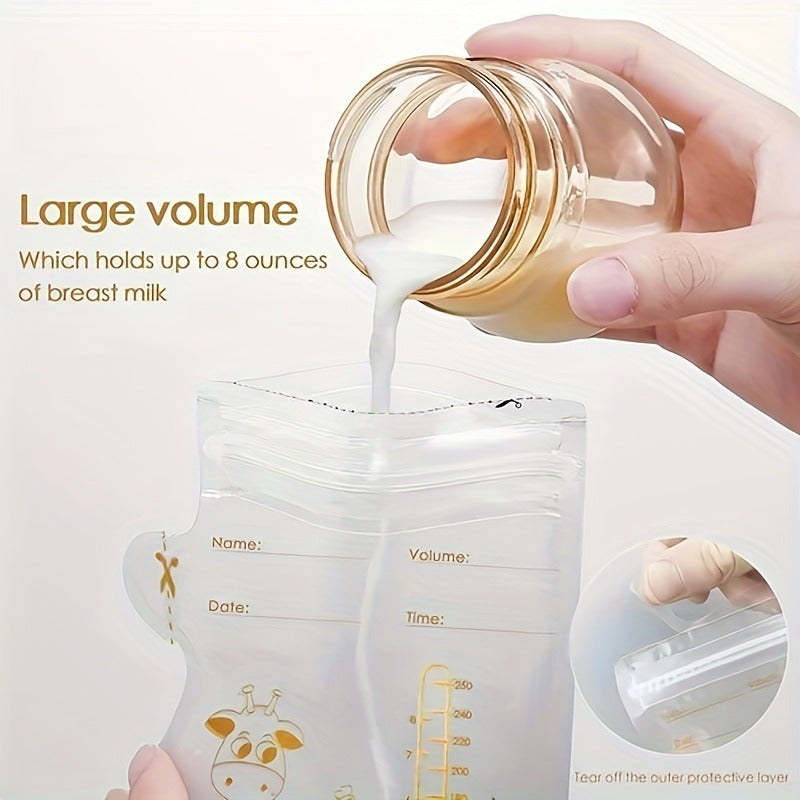 100pcs Breastmilk Storage Bags 8oz - BPA Free