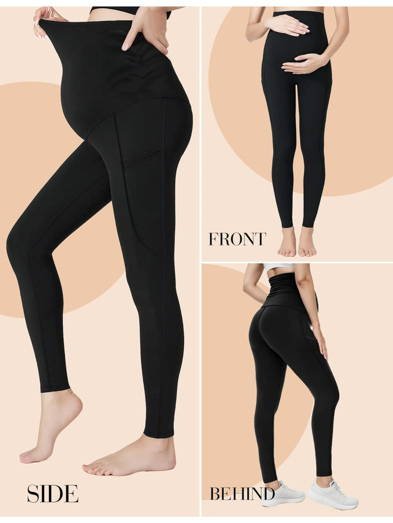Maternity Yoga Pants with Pockets