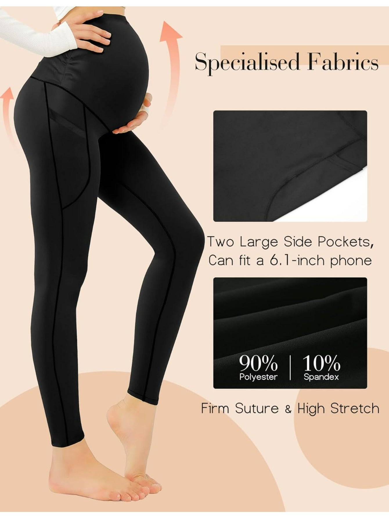 Maternity Yoga Pants with Pockets