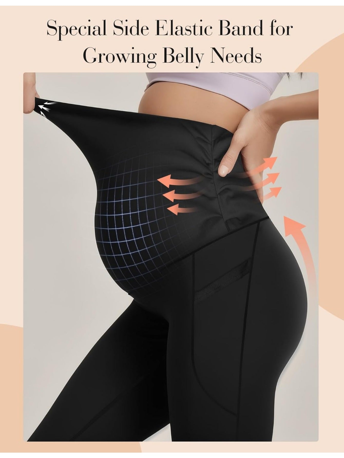 Maternity Yoga Pants with Pockets