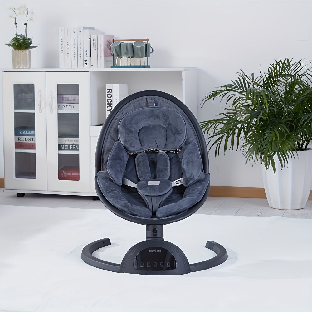 Portable Aluminum Baby Chair with 10 Lullabies & Remote Control