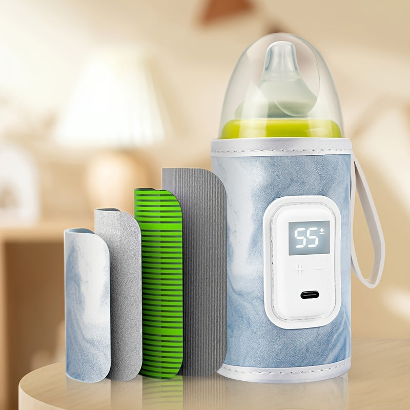Smart Baby Bottle Warmer Sleeve - 21 Temp Settings & Memory Function