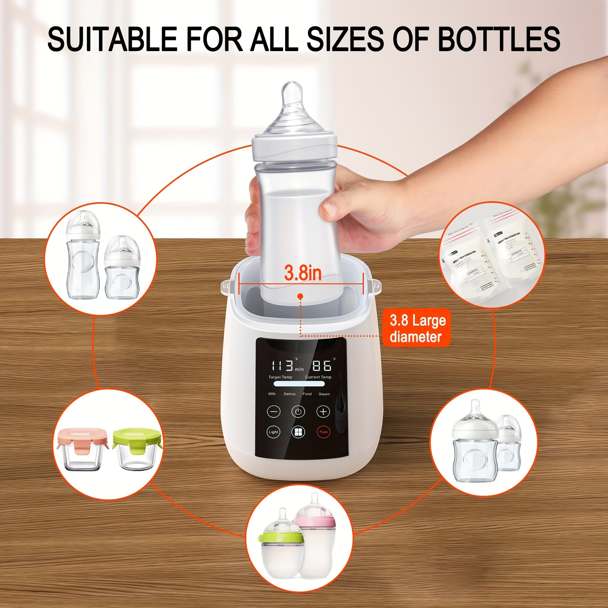 Fast Baby Bottle Warmer with Accurate Temp Control