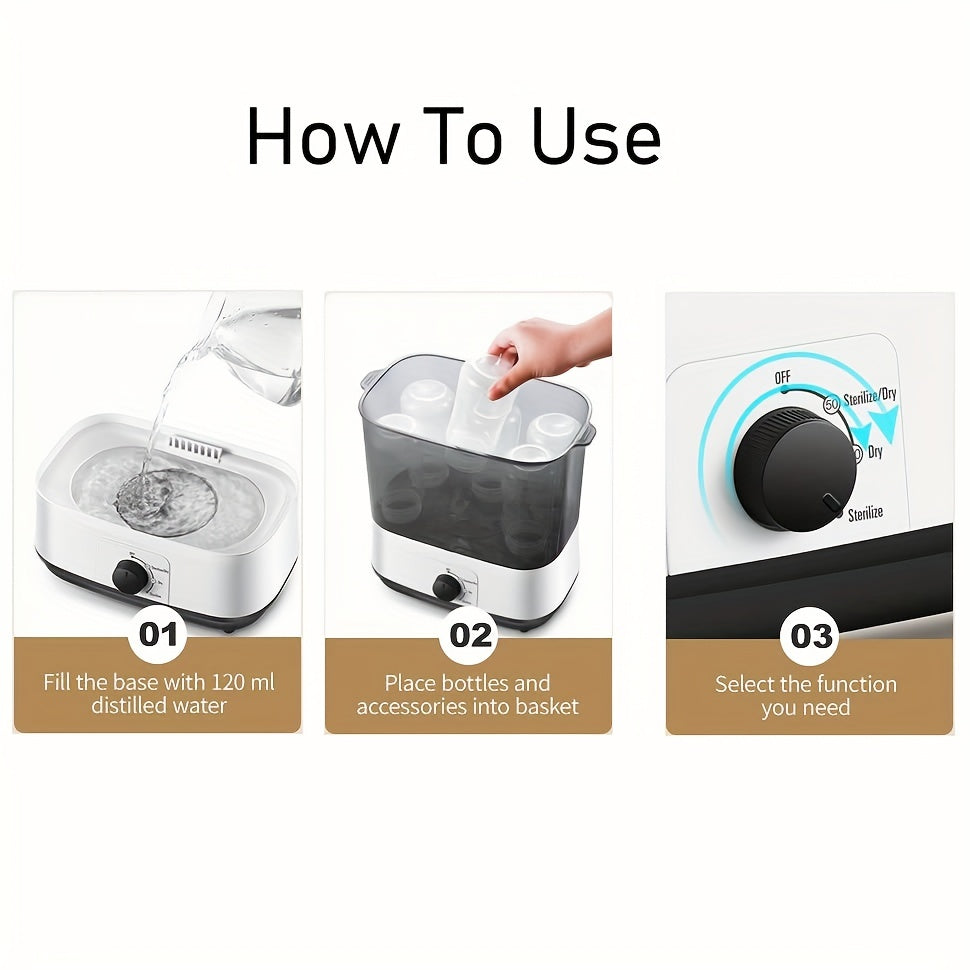 All-in-One Baby Bottle Sterilizer & Dryer