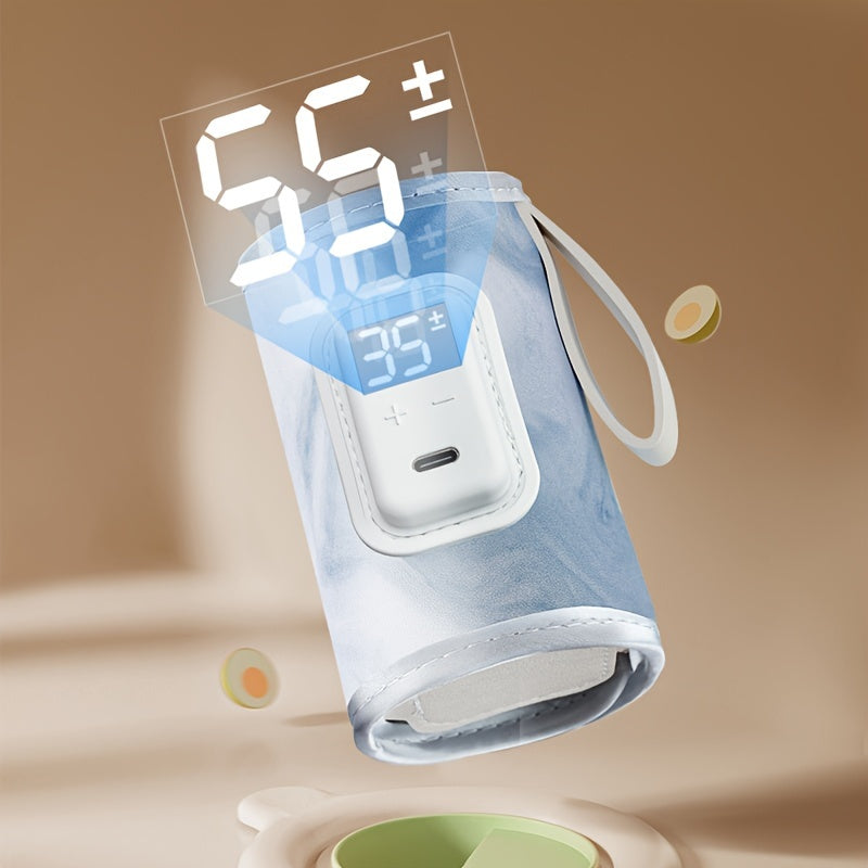 Smart Baby Bottle Warmer Sleeve - 21 Temp Settings & Memory Function