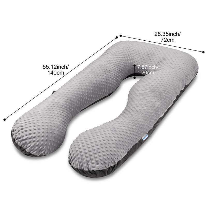 QUEENROSE Pregnancy Pillow - Full Body Support