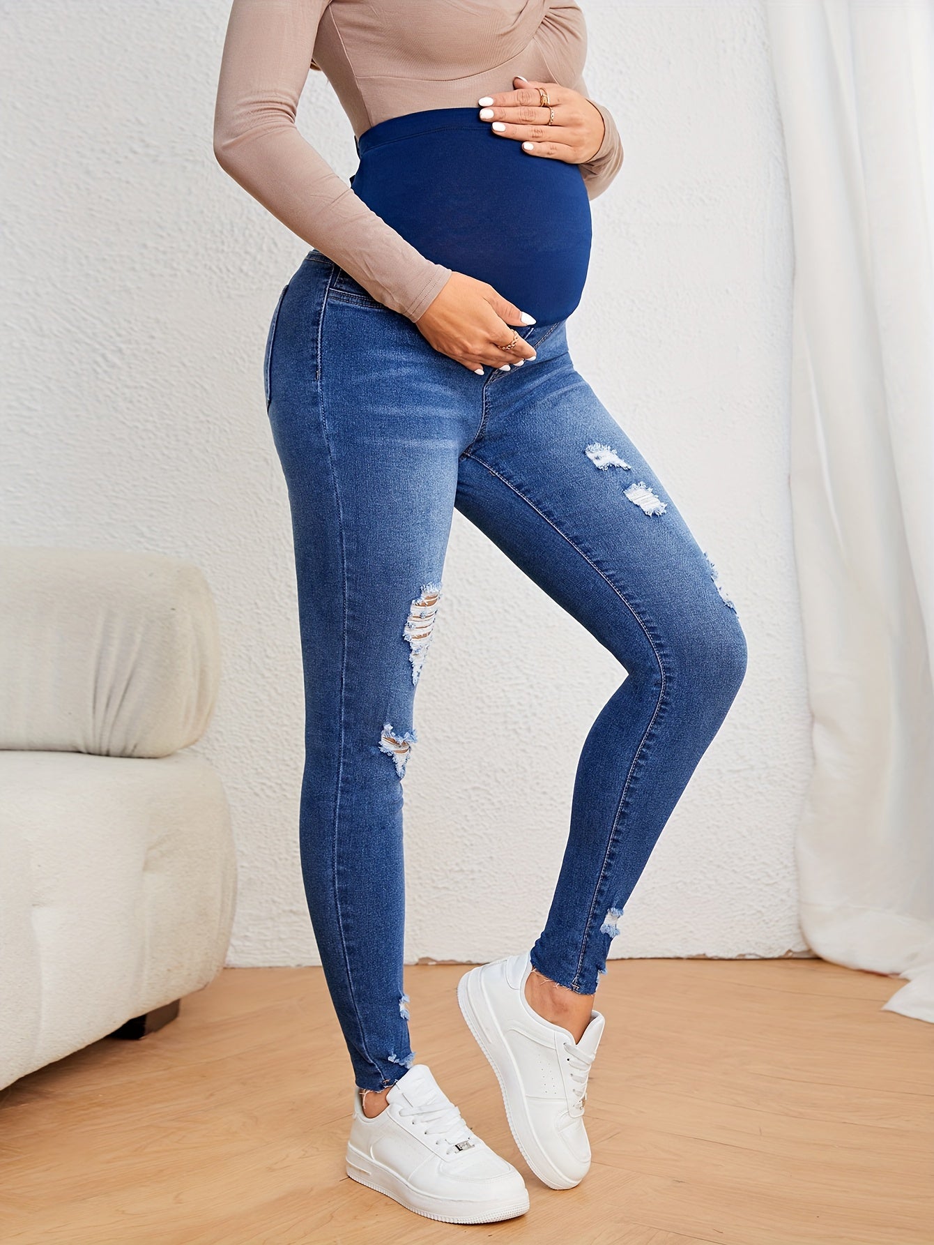 Trendy Maternity Ripped Jeans - Spring/Fall Collection
