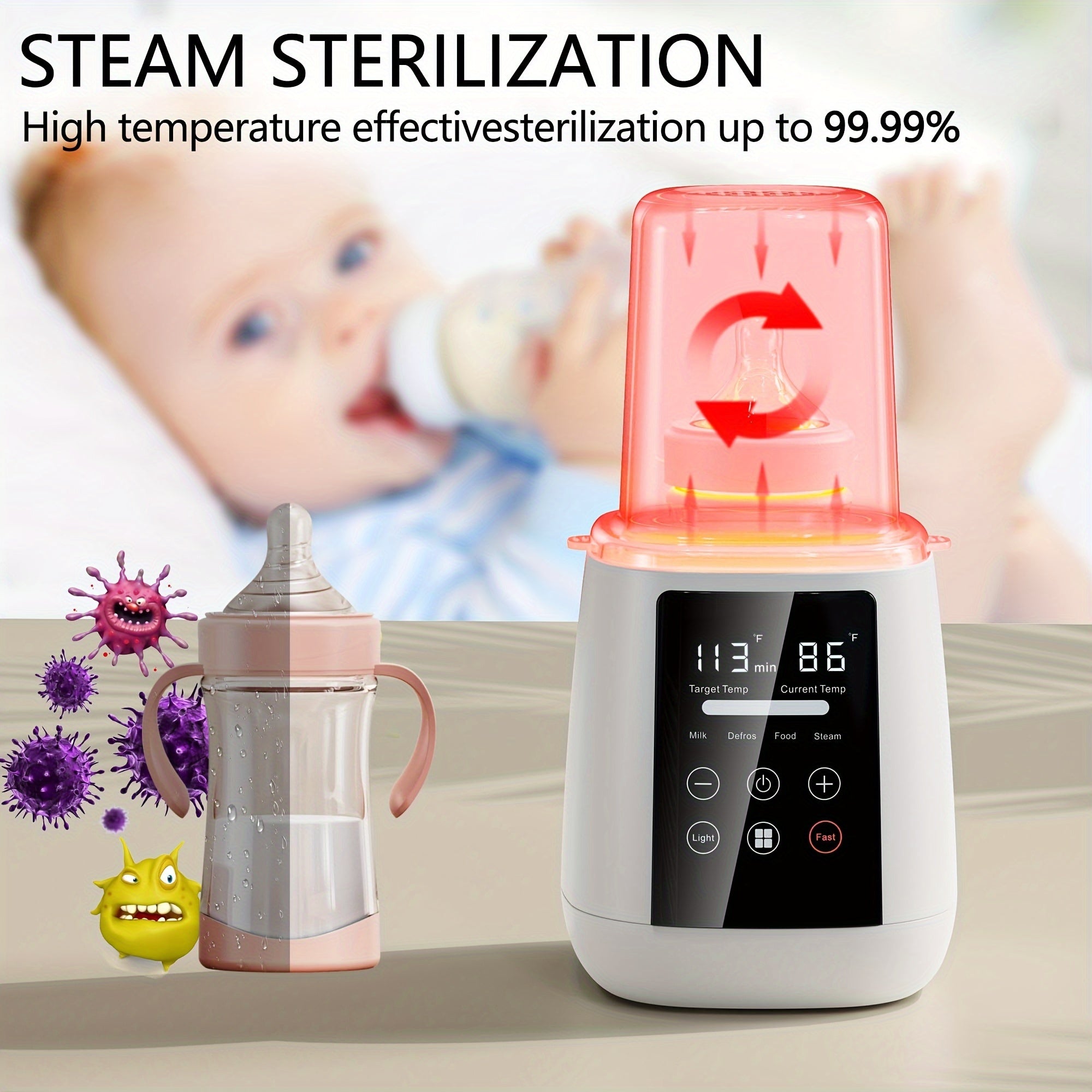 Fast Baby Bottle Warmer with Accurate Temp Control