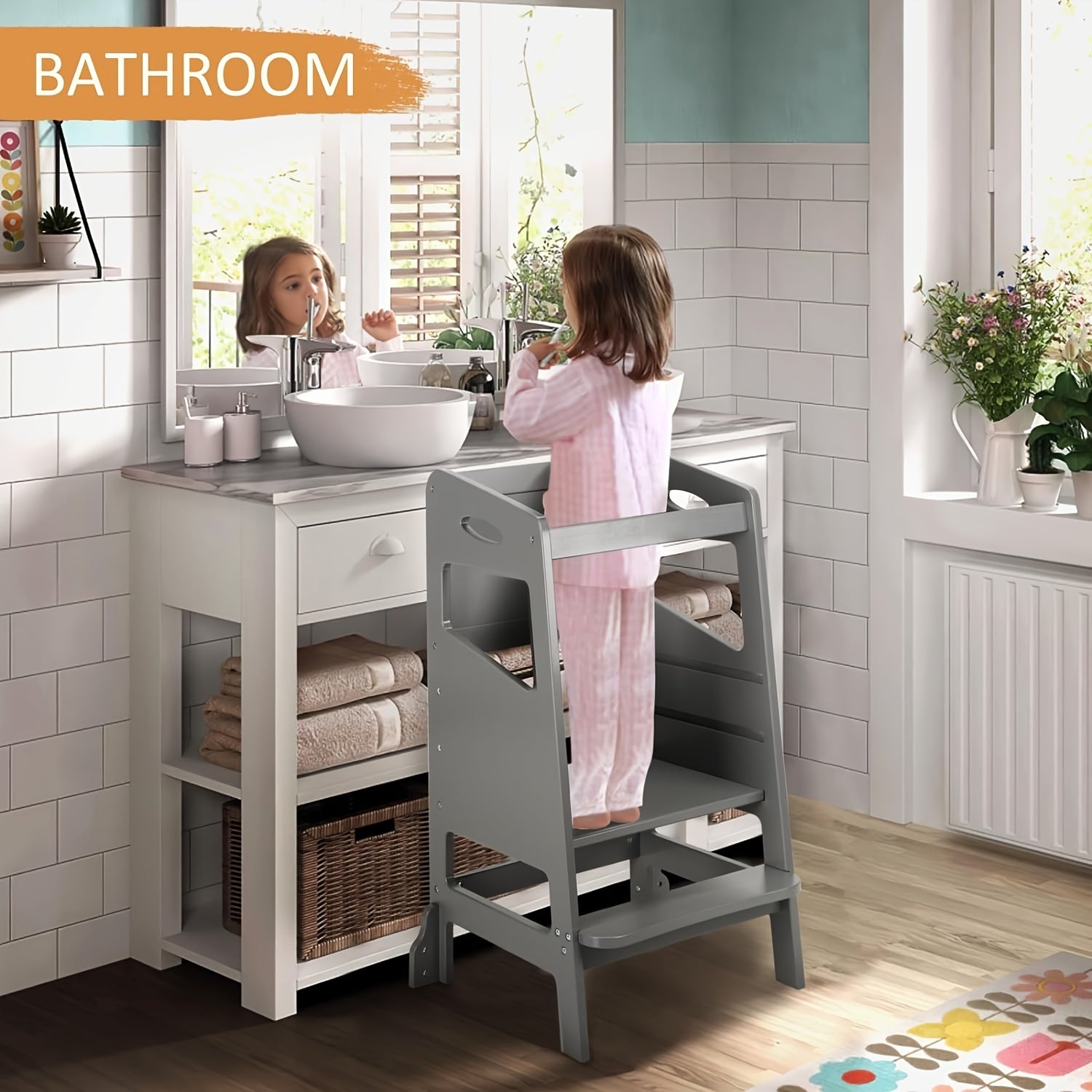 Kids Learning Tower with Chalkboard