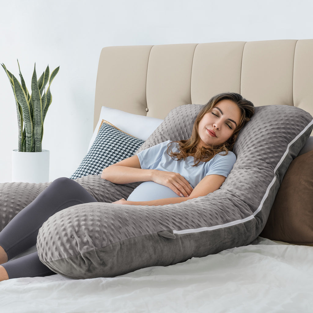 QUEENROSE Pregnancy Pillow - Full Body Support