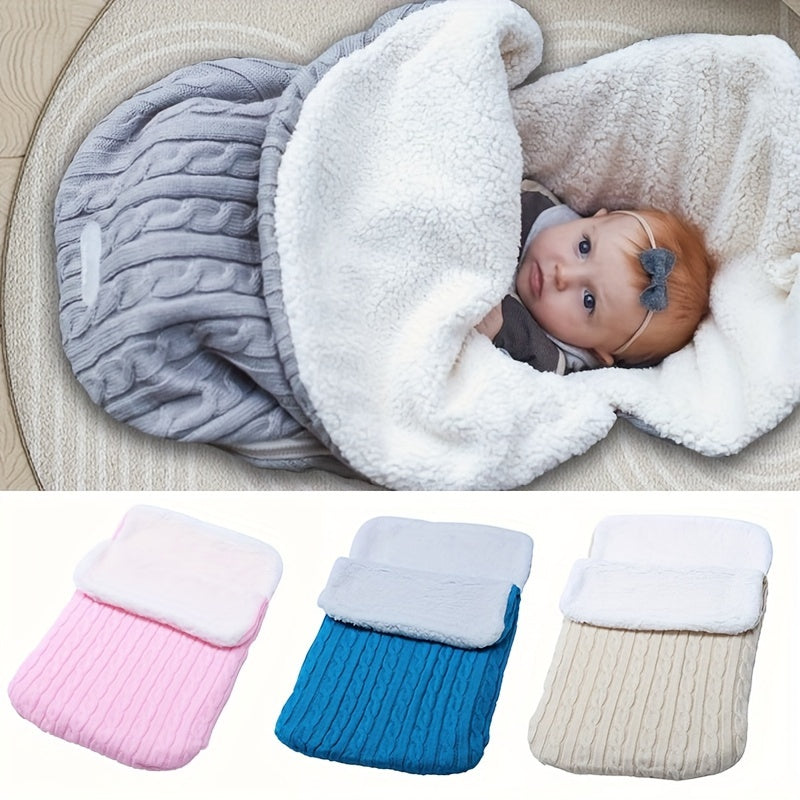 Warm Knitted Fleece Sleeping Bag
