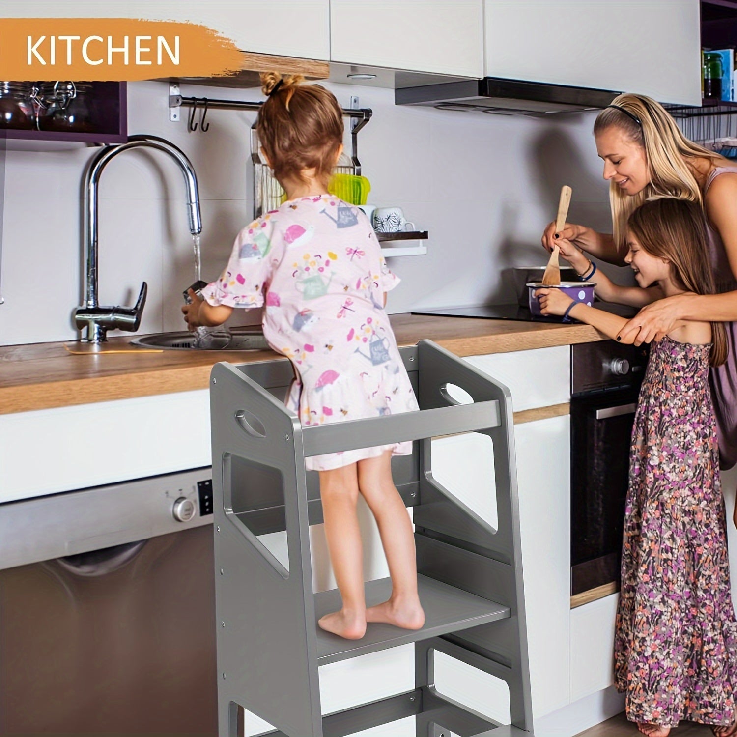 Kids Learning Tower with Chalkboard